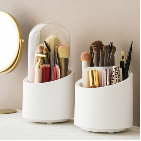 Trade Shop - Organizador Maquillaje Marca Anti Polvo Make Up Cup Rotar 360 ° Impermeable - (1/5)