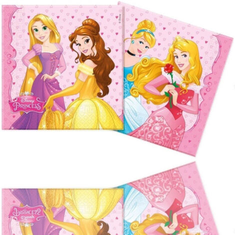 Trade Shop - Establecer 20 Piezas Servilletas De Papel Vacaciones Desechables Princesas Disney Land795 -