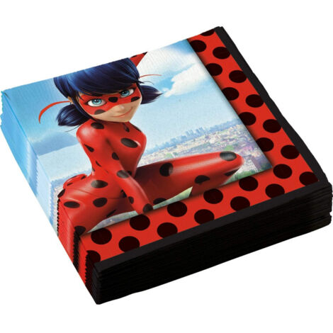 Trade Shop - Set De 40 Piezas De Las Servilletas Y Cadenas De La Cadena Lady Bird Nickelodeon Milagrosas -