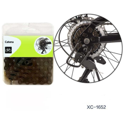 Trade Shop - Cadena Para Bicicletas 1/2 "x 3/32" X 116l Accesorios De Bicicleta Xc-1652 - (1/2)
