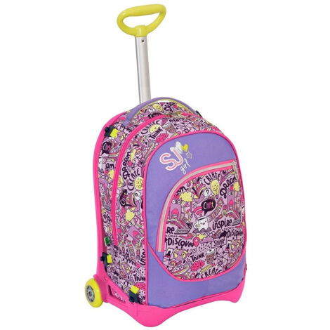 Trade Shop - Mochila Escolar Boys Trolley 3in1 Jack Sj Con La Rosa De La Carretilla Removible - (1/5)