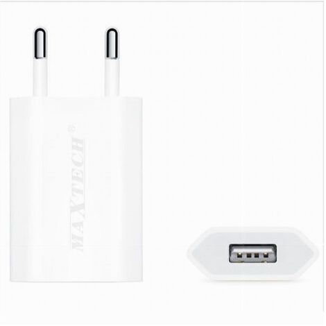 Trade Shop - Set 50 Usb Cargador Smartphone 5v-1000ma Maxtech Charger Ca-s014 50pcs - (1/2)