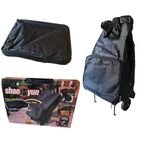 Trade Shop - Carretilla Trolley Rechaid Bostadores 2 Ruedas Portátil Espacio 30 Lbs - (1/4)