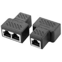 Trade Shop - Adattatore Rj45 Splitter Convertitore Lan Da 1 A 2 Porte Doppio Maxtech Sp-l02 -