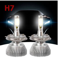 Trade Shop - Coppia Lampade Fari Ricambio Por Auto Led H7 32w Alta Luminosita 'bianco Freddo -