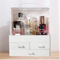 Trade Shop - Organizer Porta Trucchi Box Portagioie Impermeabile Espositore Per Cosmetici Abs -