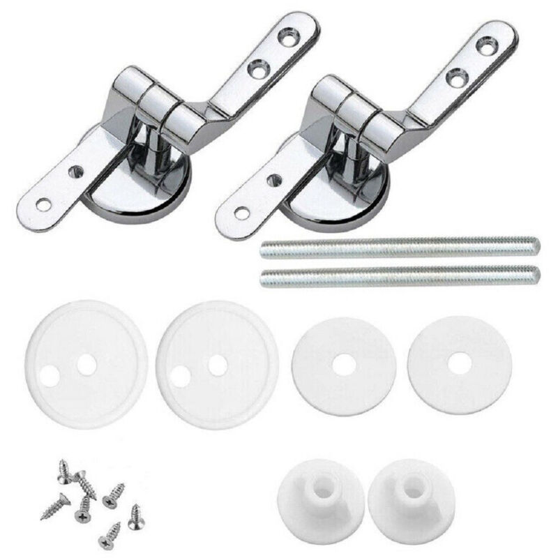 Cerniere Copriwater Universali 2pz Cromate Chiusura Ammortizzata Art.59609 - Foto 8