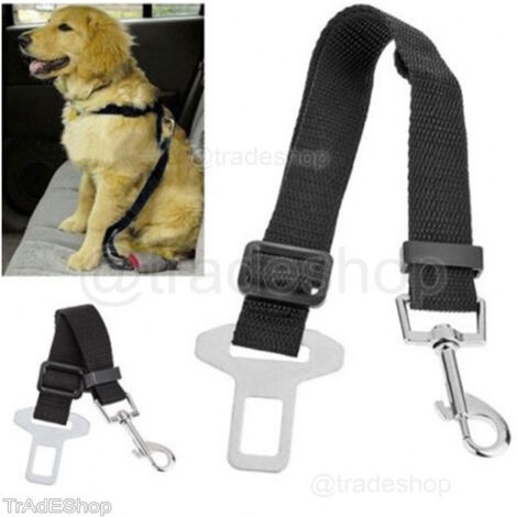 Trade Shop - HUNDE SICHERHEITSGURT HUNDELEINLEINE VERSTELLBAR AUTO UNIVERSAL -