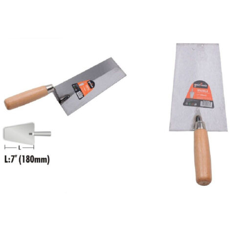 Trade Shop - STAHLKELLE SPACHTEL 180 MM 7" TRAPEZHOLZGRIFFHARDWARE 90485 - (1/2)