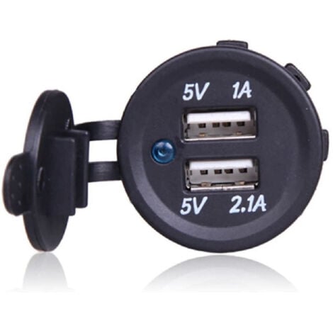 12V Motorrad USB Ladebuchse Wasserdicht - 54W Schnellladung Mit LED Voltmeter | QC3.0 & PD3.0 Für Auto & Boot