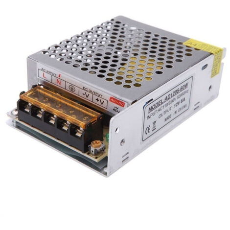 Trade Shop - TREIBER-NETZTEIL-TRANSFORMATOR STABILISIERTER SCHALTER-TRIMMER 220V-12V 5 AMPERE - (1/3)