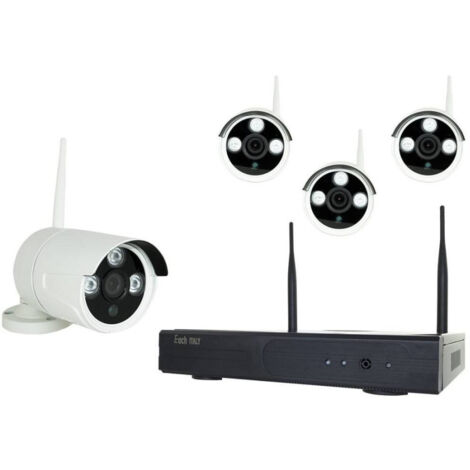 Trade Shop - NVR-VIDEOÜBERWACHUNGSSET 4 KAMERAS HDMI LAN WI-FI VGA 8806ZL3-4 - (1/5)