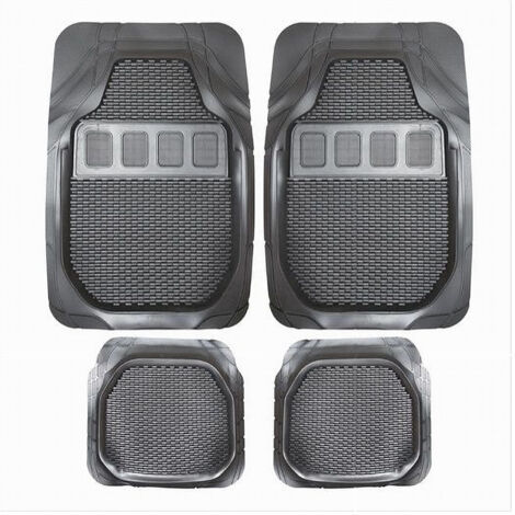 Trade Shop - UNIVERSAL AUTOMATTE 100% PVC VORNE HINTEN MATTEN 4 STÜCK MAXTECH MATS-08 - (1/2)