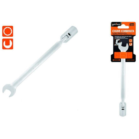 Trade Shop - 13 MM FESTGESTELLTER MAUL-MAULSCHLÜSSEL MIT POLYGONALEM STECKSCHLÜSSEL MIT CHROM-VANADIUM-GELENK 97561 - (1/2)