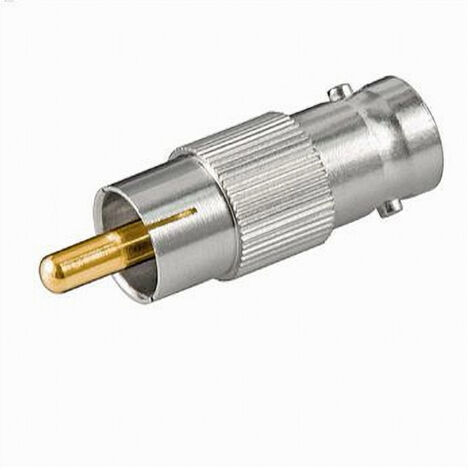 Trade Shop - STECKERADAPTER VIDEO BNC-BUCHSE AUF Cinch-STECKER ÜBERWACHUNG MAXTECH C-BNC05 - (1/2)