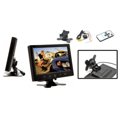 Trade Shop - TV FERNSEHER LCD-Monitor 9'' Touchscreen TFT VIDEOÜBERWACHUNG VGA BNC HDMI -
