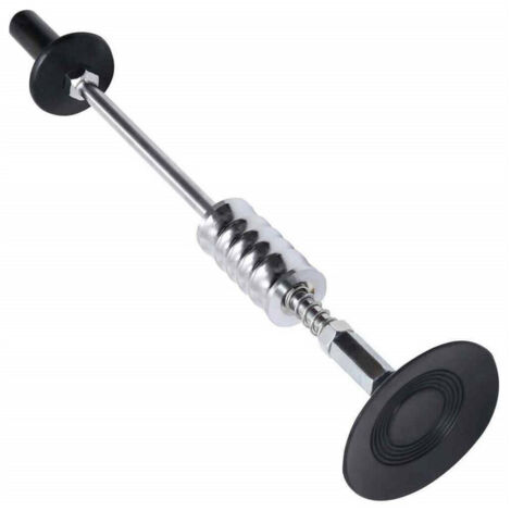 Trade Shop - MARTELLO SCORREVO MIT VENTOSA MOLLA IN PRESSION 59 CM IN ACCIAIO ZU CARBON - (1/5)