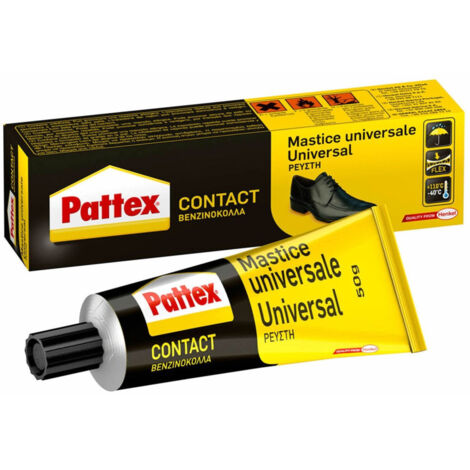 Trade Shop - UNIVERSALKLEBER FÜR GUMMI, LEDER, KORK, HOLZ, STOFF, PATTEX CONTACT 50 - (1/2)