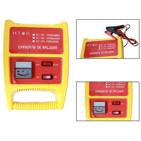 Trade Shop - CARICABATTERIA AUTO 12V MOTO 6V CARICA BATTERIE 8-12A ACCESSIONEN 6V 12V FY-707 - (1/4)