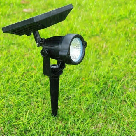 Trade Shop - LED-Gartenstrahler mit Solarpanel 10W Twilight - (1/5)