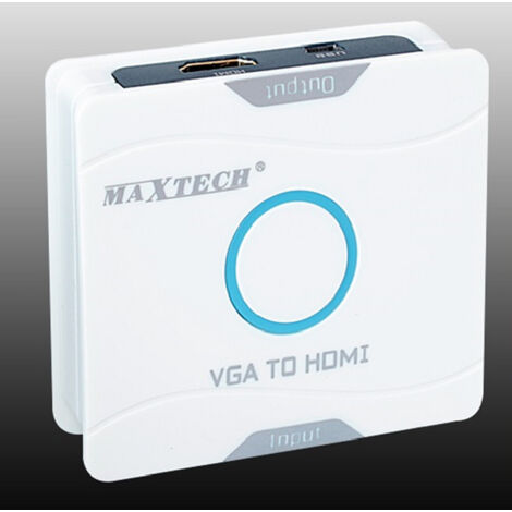 Trade Shop - VGA-ZU-HDMI-VIDEOKONVERTER HD-AUDIOADAPTER FÜR PS3 XBOX PC MAXTECH CVGA-HD - (1/3)