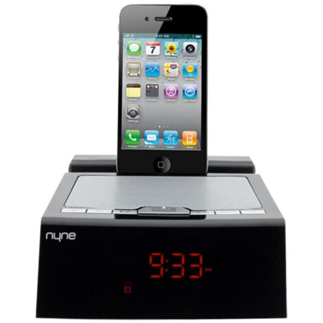 Trade Shop - WECKER FÜR IPHONE/IPOD DOCKING STATION MP3 AUDIO PLAYER AUX RADIO - (1/5)