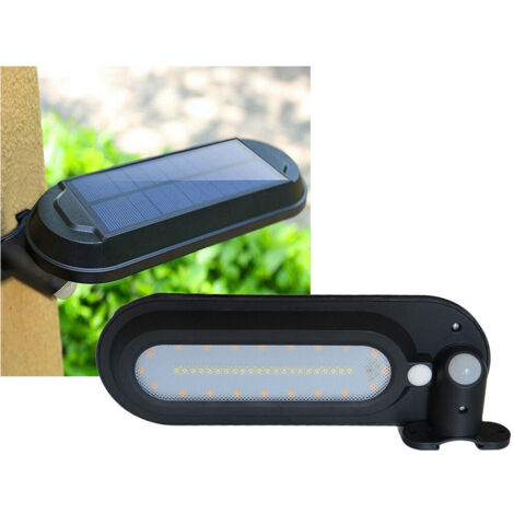 Trade Shop - 4 Solar-LED-Außengarten-Photovoltaik-Strahler 42 LED-Sensor - (1/4)
