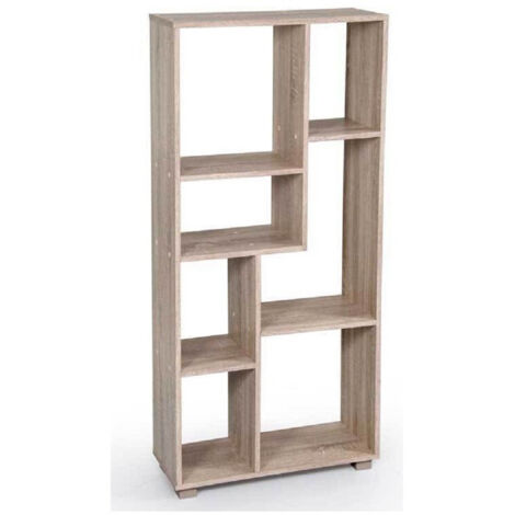 Trade Shop - LIBRERIA DESIGN MODERN SCAFFALE 7 ROVERA OFFICE 127X60X24CM 750878 - (1/2)