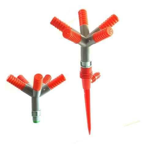 Trade Shop - GARTEN-SPRINKLER RASENSPRENGER SPIKE 5 ARME 360° DREHBAR - (1/4)