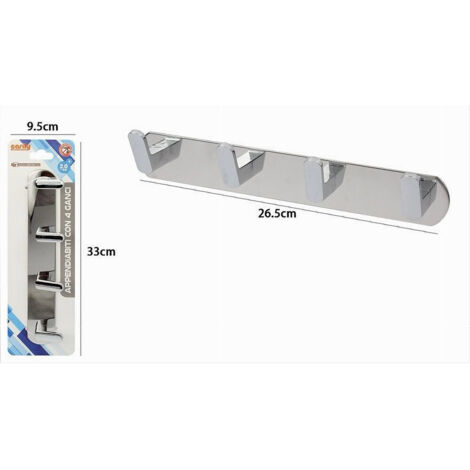 Gancio Multiuso SMEDBO HK3455 Cromato Lucido – Chiusura A Scomparsa, Design Moderno Per Bagno E Casa