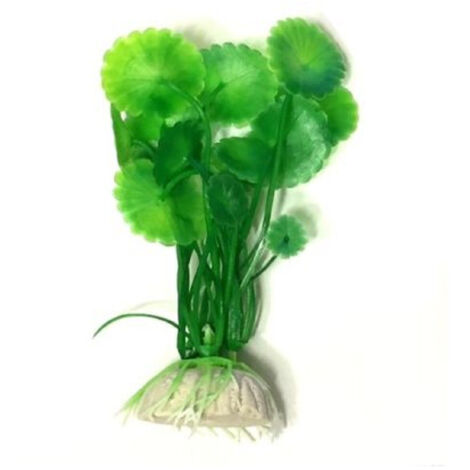 Trade Shop - PFLANZE 10 CM KÜNSTLICHE PFLANZE FÜR AQUARIUM GEFÄLSCHTE KUNSTSTOFFPFLANZEN GRÜNE FARBE -