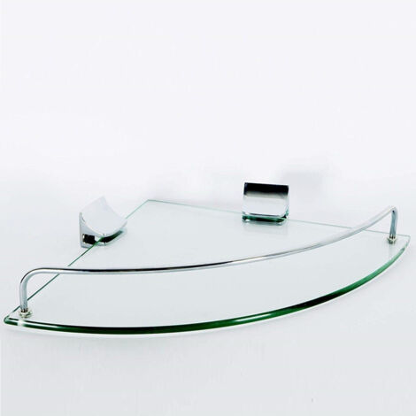 Trade Shop - Eckregal ESY52909 Glas Dusche Ablage Bad Dreieckige Wand - (1/2)