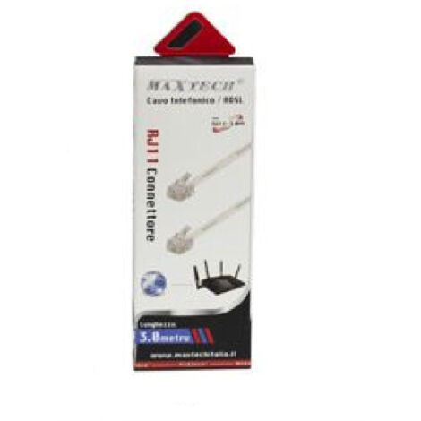 Maxtech Modem Trade Shop - RJ11-Telefonkabel, 3 m, Telefonanschluss, Modem ...