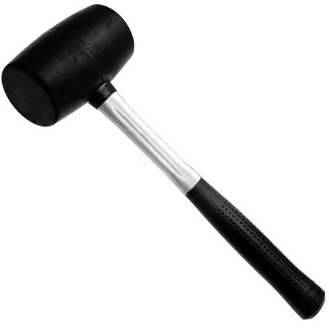 Trade Shop - 500 G GUMMIHAMMER MIT ERGONOMISCHEM GUMMISTAHLGRIFF -
