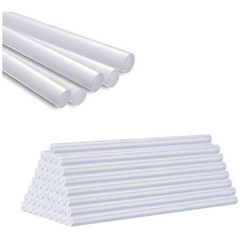 Trade Shop - BASTONCINI COLLA CALDO 20 PZ BIANCO PISTOLA INCOLLECTRET STICK 175X11 MM 92298 -