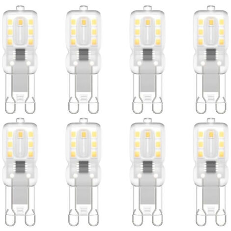 Trade Shop - 2W LED-Strahler, 2 SMD 3535 G9-Anschluss, kalt/warmweiß, 220 V -