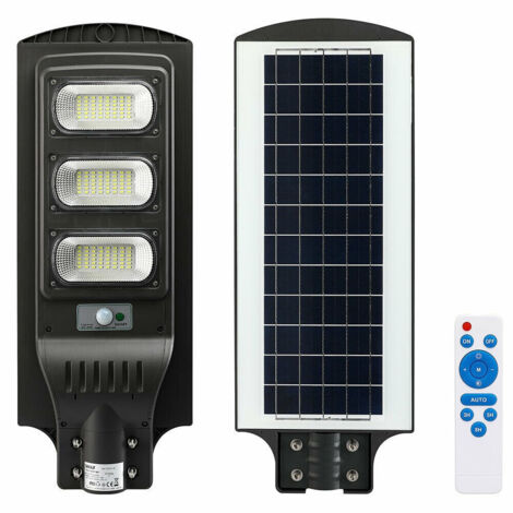 Trade Shop - LAMPIONE STRADALE FARO LED 90W SOLARE EXTERNAL LUCE SENSORE TELECOM MOVEMENT - (1/5)