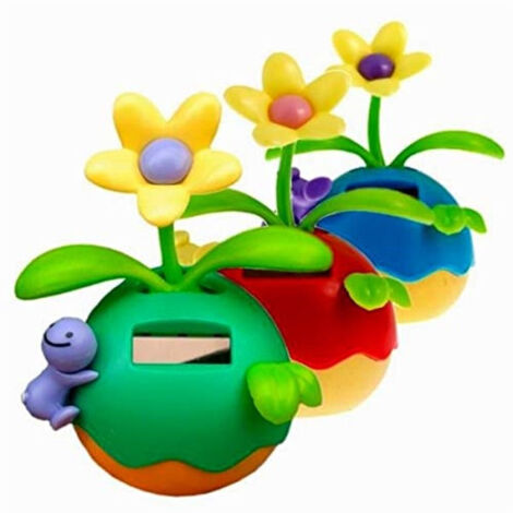 Fiore Danzante Solare Oscillante: Decorazione Cruscotto Auto E Finestra, Girasole A Energia Solare