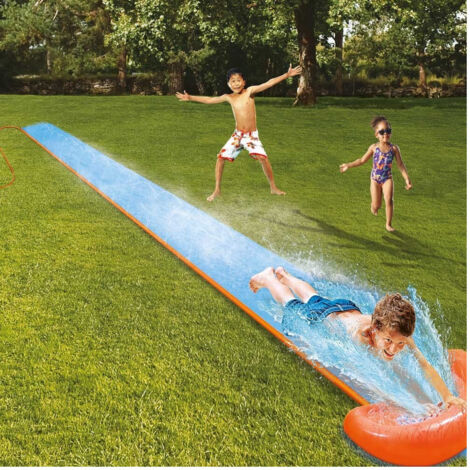 Trade Shop - Garten-Wasserrutschbahn 5,49 m, Startrampe und Spray, 1 Platz - (1/3)