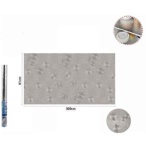 Trade Shop - ALUMINIUM KLEBEROLLE 61CMX3MT FÜR MÖBEL SCHUBLADEN KÜCHE TAPETE 70504 - (1/5)