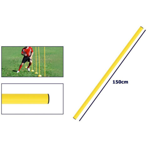 Trade Shop - MARKERS FÜR ALTEZZA 150 CM CALCIO BARRA OSTACOLI SLALOM FLU -      Gelb