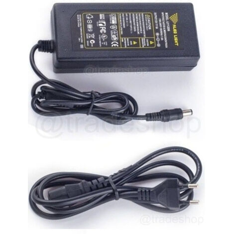 Trade Shop - NETZTEILTRANSFORMATOR 12V 5A FÜR LED-STREIFEN KAMERAS DVR STABILISIERT -