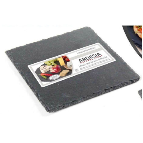 Vassoio Da Portata In Ardesia Quadrato 15x15 Cm Piatto Per Servire Finger Food Sushi Formaggi Vassoio Aperitivo 71540425 - Foto 4