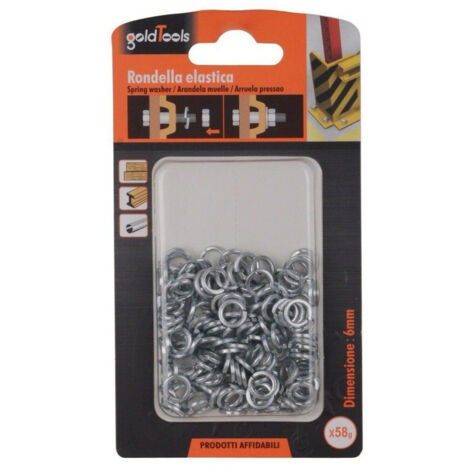 Trade Shop - SET-PAKET 58 GR.FEDERSCHEIBEN AUS STAHL UNTERLEGSCHEIBENDURCHMESSER 6 MM 90835 - (1/2)