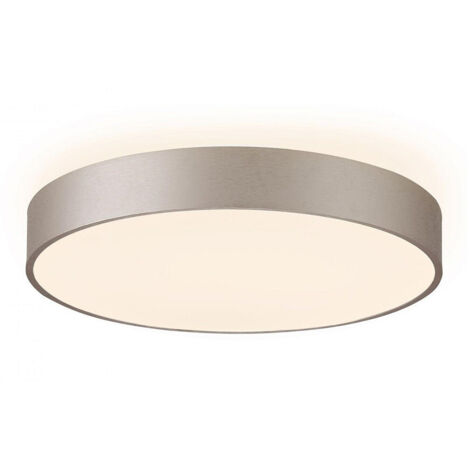 Alpinaluz LED-plafondlamp, 30 W, 38 cm, CCT-licht, 3000 K, 4000 K, 6000 K, modern design, behuizing van stevig polycarbonaat, met zwarte zijkant en binnenin houtlook, voor de woonkamer