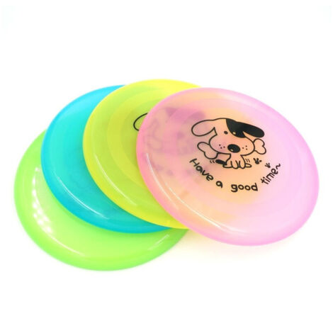 Trade Shop - FRISBEE FRISBI GIOGO FÜR CANI GIOCO CANI PER SPIAGIA CAMPAGNA COLORATO 20 cm -