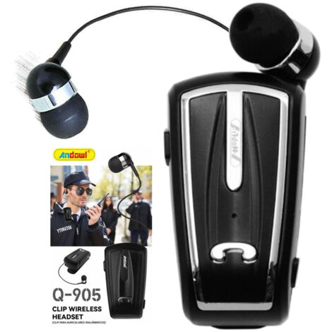 Trade Shop - Bluetooth V5.0 Kabellose Kopfhörer, einziehbarer Clip-on-Kopfhörer Q-905 - (1/3)