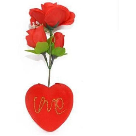 Trade Shop - ROSA ROSSA ARTIFIKEL MIT HEART BOX FÜR SAN VALENTINO 3 MODASS - (1/4)