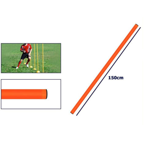 Trade Shop - MARKERS FÜR ALTEZZA 150 CM CALCIO BARRA OSTACOLI SLALOM FLU - Orange
