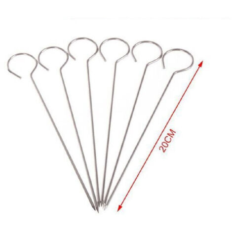 20 Spiedini Per Barbecue Extra Forti, 2 Mm, In Acciaio Inox (40 Cm - Foto 8
